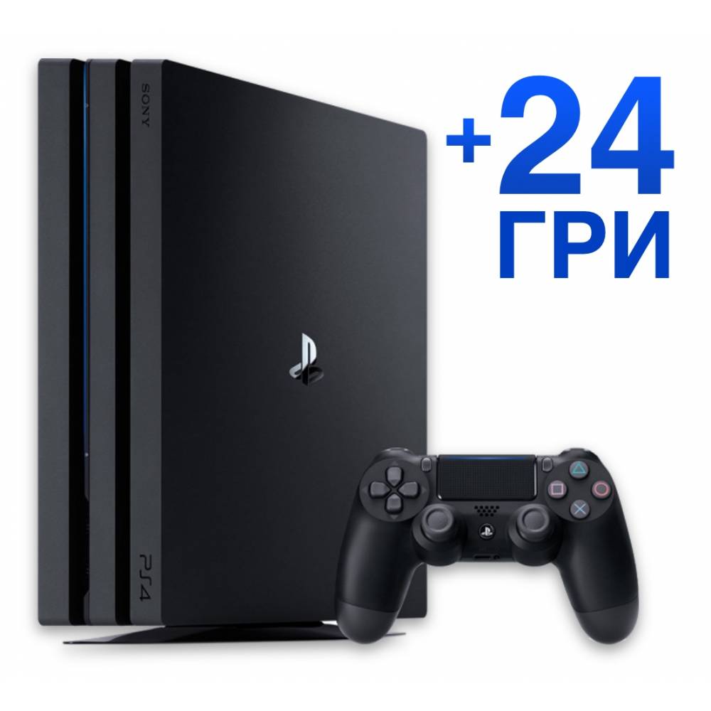 Sony Playstation 4 Pro 1 Тб + 24 гри б\у хороший (PS 4 Pro) фото 2