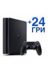Sony Playstation 4 Slim 500 Гб + 24 игры б\у хороший (PS 4 Slim) фото 2