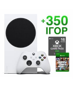 Microsoft Xbox Series S 512 Гб + 350 ігор на 13 місяців + GTA 5