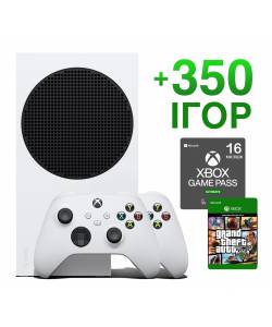 Microsoft Xbox Series S 512 Гб + Xbox Series Wireless Controller + 350 игр на 13 месяцев + GTA5