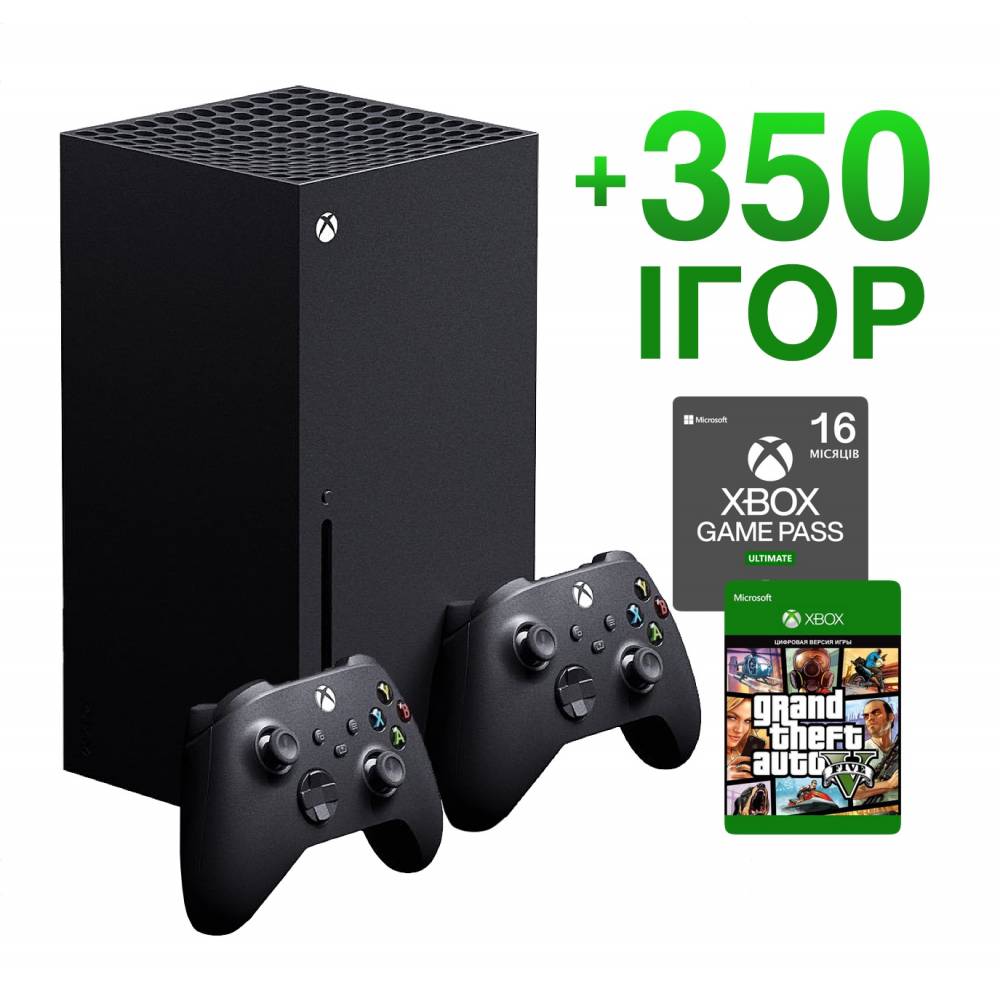 Microsoft Xbox Series X 1 Тб + Xbox Series Wireless Controller + 350 игр на 13 месяцев + GTA 5 (Xbox Series X) фото 2